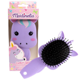 Perie de par pentru copii mov Sweet Dreams Unicorn Martinelia 3014w