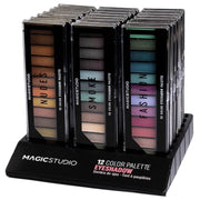 Paleta de farduri de pleoape Versatile Magic Studio 24120, 12 culori