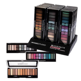 Paleta de farduri de pleoape Versatile Magic Studio 24120, 12 culori