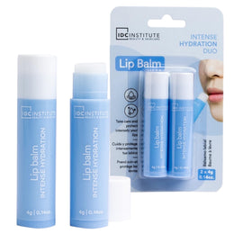 Set 2 balsam de buze cu hidratare intensa Duo IDC Institute 42101, 2x4 g