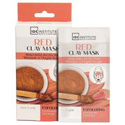 Set 3 Masti faciale exfoliante cu argila rosie IDC Institute 90106 3x7 g