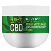 Mască de păr cu ulei natural de cânepă si CBD, Revers, regenerare si hidratare intensiva, 250ml