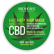 Mască de păr cu ulei natural de cânepă si CBD, Revers, regenerare si hidratare intensiva, 250ml