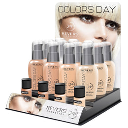 Set 12 bucati Fond de ten hidratant, acoperire medie, Colors Day, Revers, 50 ml