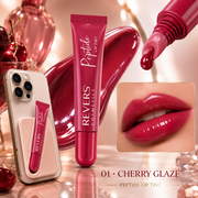 Ulei de buze nuantator cu peptide+ suport telefon, 01 Cherry Glaze, Revers, 10ml