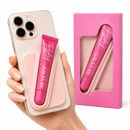 Ulei de buze nuantator cu peptide+ suport telefon, 04 Cloudberry, Revers, 10ml