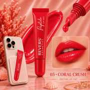 Ulei de buze nuantator cu peptide+ suport telefon, 05 Coral Crush, Revers, 10ml