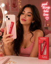 Ulei de buze nuantator cu peptide+ suport telefon, 05 Coral Crush, Revers, 10ml