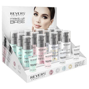 Set mix 12 bucati Baza machiaj cu pompita, Revers, verde, roz, silicon, baza, 30 ml