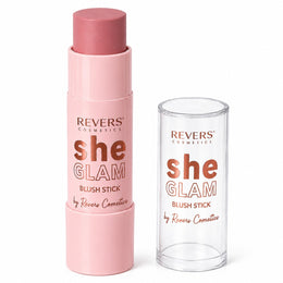 Blush stick cu efect natural, Soft Rose 02, She Glam, Revers, 10g