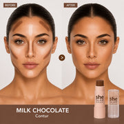 Stick cremos pentru conturare naturala, Milk Chocolate 01, Revers, 10g
