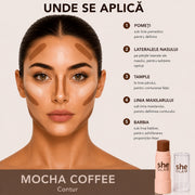 Stick cremos pentru contur intens Mocha Coffee, Revers, 10g