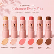 Set mix She Glam Face Contouring Stick Mix 24 + 6 Testere, Revers