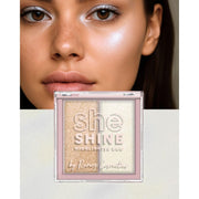 Paleta iluminator Duo She Shine 02 Afterglow, Revers, 7,2 g