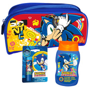 Set cosmetic pentru baieti, Sonic the Hedgehog cu spumant de baie si sampon 200 ml, balsam de buze 4 g si borseta, Sega, 1906