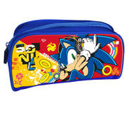 Set cosmetic pentru baieti, Sonic the Hedgehog cu spumant de baie si sampon 200 ml, balsam de buze 4 g si borseta, Sega, 1906