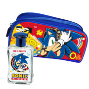 Set cosmetic pentru baieti, Sonic the Hedgehog cu apa de toaleta 50 ml si borseta, Sega, 1908