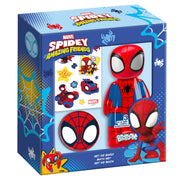 Set de baie pentru baieti, Spidey and His Amazing Friends, cu gel de dus 3 in 1, 300 ml, bomba de baie 100 g si tatuaje, Marvel, 2571