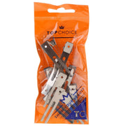 Set de 12 clipsuri metalice pentru par, Alligator, Top Choice, 20438