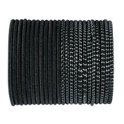 Set 24 bucati Elastic de par Top Choice, 22364, negru