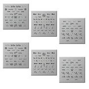 Stickere pentru unghii, set de 6 folii, Top Choice 42317