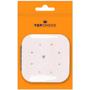 Oglinda compacta patrata, cu 11 cristale de zirconiu si inchidere magnetica, Top Choice 85673