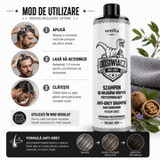 Sampon anti-incaruntire pentru barbati, tonuri medii, Venita Men AntiGrey, 200ml