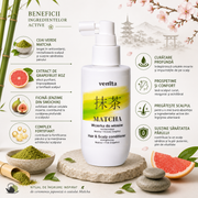 Lotiune fortifianta pentru par si scalp cu Matcha si Grapefruit Roz, Matcha, Venita, 150 ml