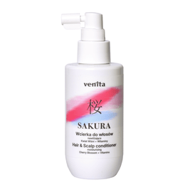 Lotiune hidratanta pentru scalp si par cu Floare de Cires Japonez si Vitamine, Sakura, Venita, 150 ml