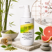 Lotiune fortifianta pentru par si scalp cu Matcha si Grapefruit Roz, Matcha, Venita, 150 ml