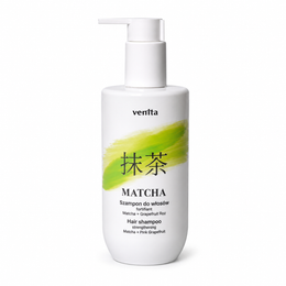 Sampon fortifiant pentru par cu Matcha si Grapefruit Roz, Matcha, Venita, 300ml