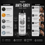 Gel de dus si sampon 2 in 1, pentru barbati, cu extract din drojdie de bere, Venita, 300ml