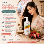 Balsam regenerator pentru par cu Orez si Fructe Rosii, Mochi, Venita, 300 ml
