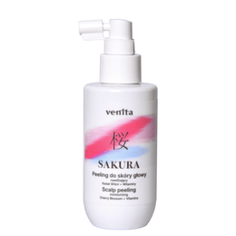 Peeling hidratant pentru scalp cu Floare de Cires Japonez si Vitamine, Sakura, Venita, 150 ml