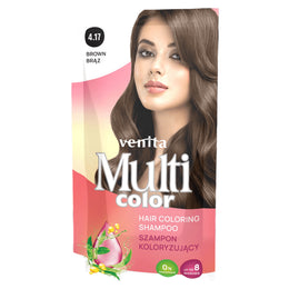 Sampon Colorant si Nuantator, Multicolor, Venita, 4.17 Brown, 40g