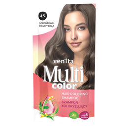 Sampon Colorant si Nuantator, Multicolor, Venita, 4.5 Deep Brown, 40g