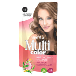 Sampon Colorant si Nuantator, Multicolor, Venita, 5.3 Light Brown, 40g
