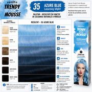 Spuma coloranta de par Trendy, Venita, nr 35, Azur Blue, albastru azuriu