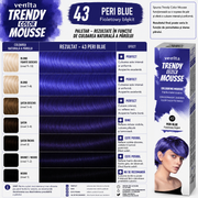 Spuma coloranta de par Trendy, Venita, nr 43, Peri Blue, violet