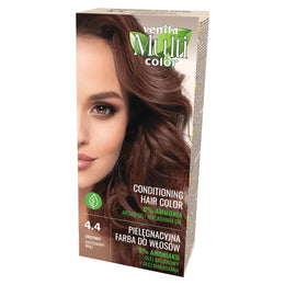 Vopsea de par fara amoniac, Multicolor, Venita, 50 ml, Nr. 4.4, Chestnut