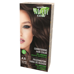 Vopsea de par fara amoniac, Multicolor, Venita, 50 ml, Nr. 4.5, Deep Brown