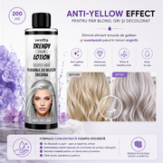Solutie clatire pentru revitalizarea culorii, Anti Yellow, Argintiu, Venita, 200 ml