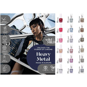 Display cu 36 bucati Lac de unghii Heavy Metal, Wild & Mild