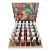 Display cu 36 bucati Lac de unghii Holo Mania, Wild & Mild
