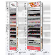 Display iluminat pentru lacuri de unghii Wild & Mild, pentru podea, 1584 buc, 60 × 200 × 32 cm